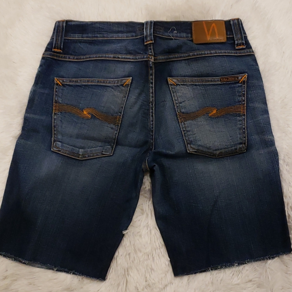 Men's Nudies Grim Tim Cold Crisp Cut Off Shorts